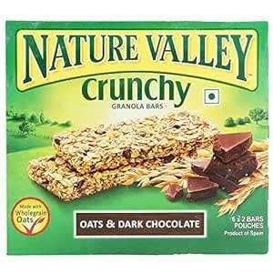 Nature Valley Crunchy Oat and Dark Chocolate Granola Bars, 252 Grams ...
