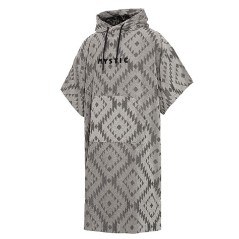 Mystic Poncho Jacquard Black/White 2024 • Watersporters.com