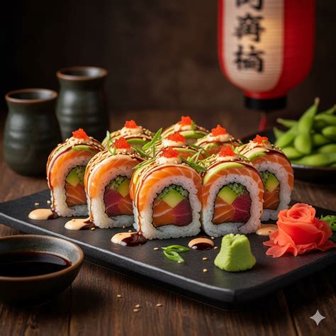 Izakaya Roll | House Specialty Sushi with Fresh Seafood, Avocado ...