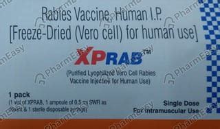 Xprab 2.5 IU/VIAL Powder For Vaccine (1): Uses, Side Effects, Price ...