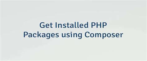 Composer PHP Package Manager 的图像结果