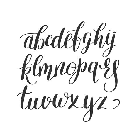 Modern Calligraphy Alphabet