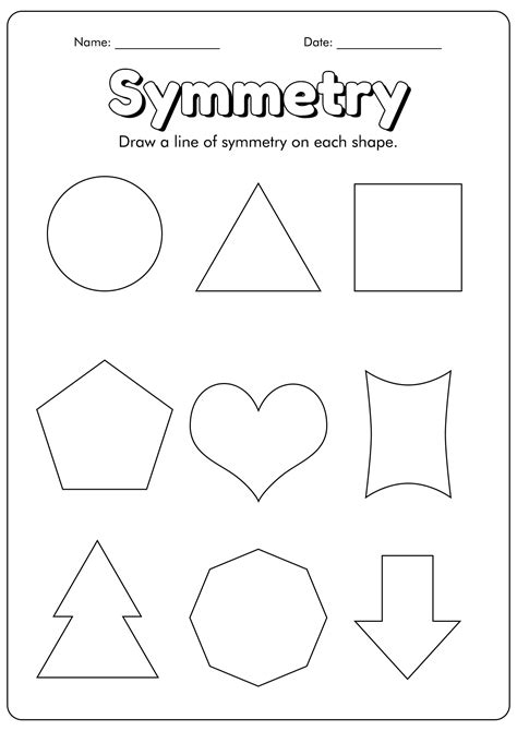 16 Symmetry Art Worksheets - Free PDF at worksheeto.com