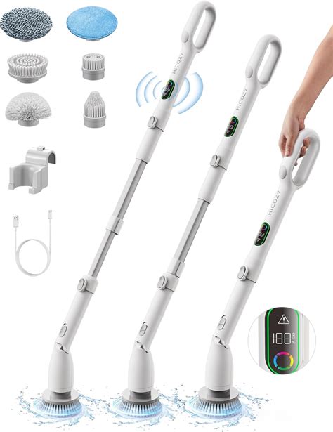 Amazon.com: HiCOZY Electric Spin Scrubber HS1 Pro, Shower Scrubber with 2024 New Upgraded Voice ...