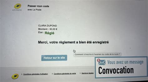 Image result for Code La Poste Test