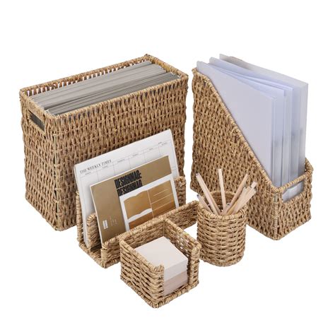 Buy StorageWorks Set of 5 Desk Organizers and Accessories Set ...