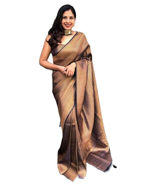 Flosive Women's Present Banarasi Soft Lichi Silk Saree Beautiful ...