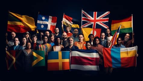 Immigration international flags from every country with immigrants ...