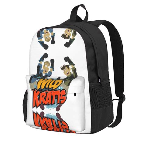 16.5In Wild Kratts Backpacks Cute Laptop Bag Cartoon Bags Bookbag ...