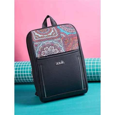 Buy Zouk Women Olina Stylish Handcrafted Backpack - Multicolor Mandala ...