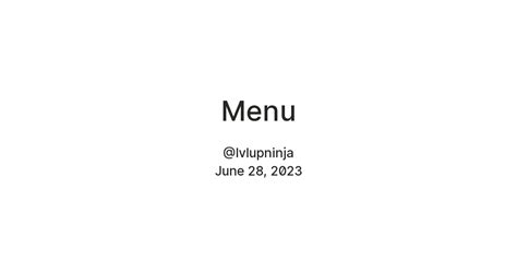 Menu — Teletype
