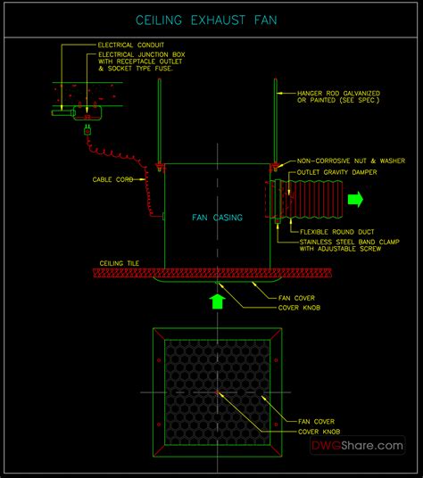Image result for Desk Fan AutoCAD Exploded-View