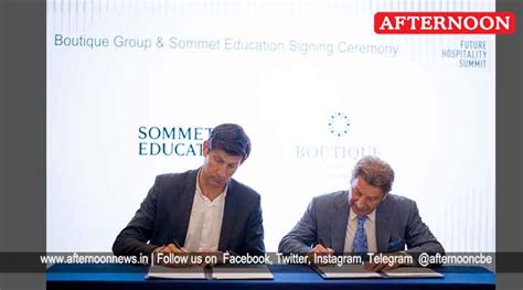 Boutique Group signs MoU with Sommet Education - Afternoonnews