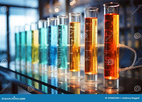 Set Glass Test Tube Flask On Fire, Clock, Test And Chemical Laboratory ...