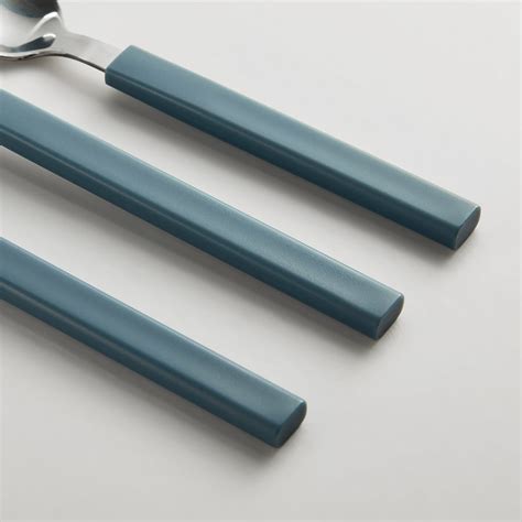 TÅNGMÄRLA 12-piece cutlery set, dark grey-blue - IKEA