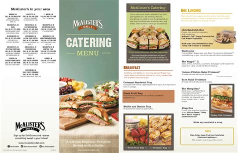 Mcalister's Deli Printable Menu - Printable Calendar