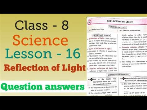 Image result for Science Lesson 16 Class 8 Question. Answer