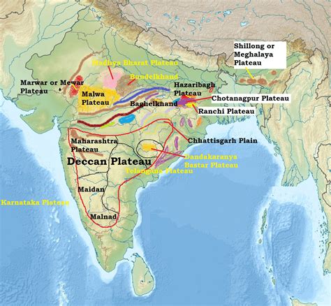 Deccan Plateau Map Location
