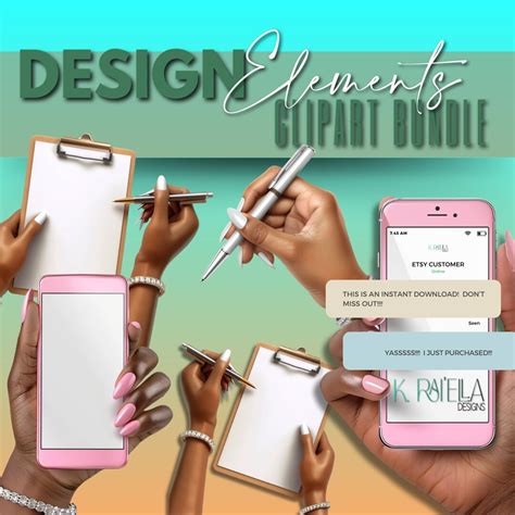 Black Woman Hand Clipart Holding Phone - Glam PNG Design Elements ...