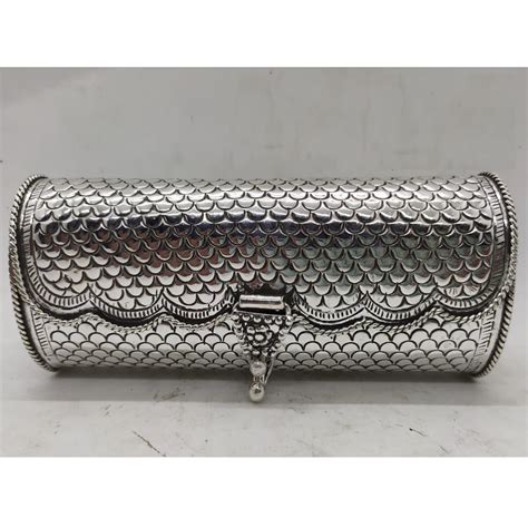 Buy quality Stylish and 925 Pure Silver Clutch In High Polish Antique ...
