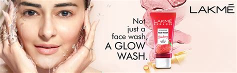 Lakme Blush & Glow Hydrating Strawberry Facewash, with Vitamin C Serum ...
