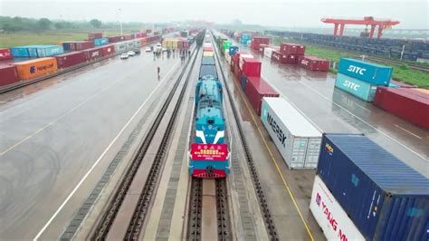 First China-Central Asia freight train from Nanchang launched - CGTN