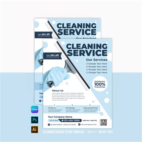 Cleaning company flyer design | Flyer cleaning services, Housekeeping ...