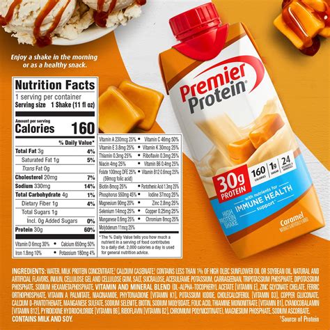 Premier Protein Shake Caramel 30g Protein 11 fl oz 12 Ct Best Deals and ...