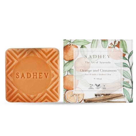 Sadhev Anti-Wrinkle Bathing Bar | Orange & Cinnamon | 125G