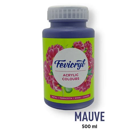 FEVICRYL ACRYLIC COLOUR 15 MAUVE 500 ML – Himalaya Fine Art