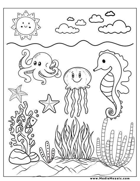 7 Free Printable Ocean Coloring Pages (PDF Download) - Media Mozaic