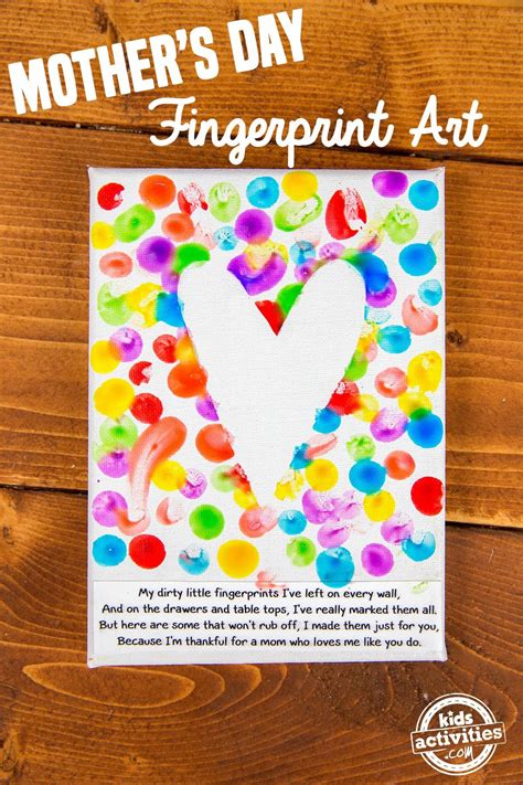 Super Easy Mother's Day Fingerprint Art | Kids Activities Blog