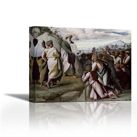 Buy Karmakara Moses Presenting The Ten Commandments - Fine Art Print on ...