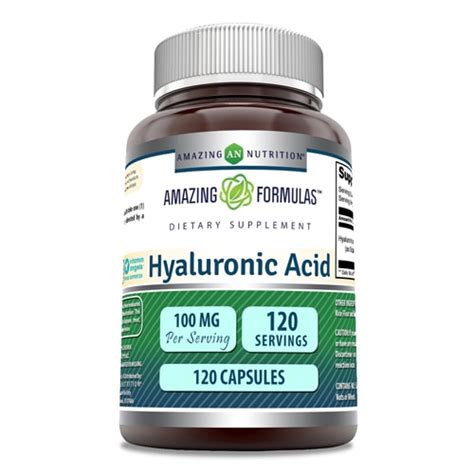 Amazing Nutrition Amazing Formulas Hyaluronic Acid -- 100 mg - 120 ...