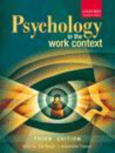 Buy Psychology in the Work Context Book Online at Low Prices in India ...