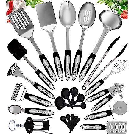 Buy Home Hero Kitchen Utensil Set Cooking Utensils Set - Nylon Kitchen ...