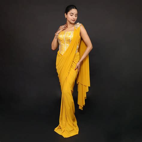 Cord-Set Drape Saree – vastrachowk