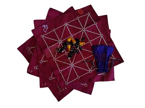 Aadu Huli Game Set – Levels 1 to 4 | Tigers and Goats Strategy Board G ...