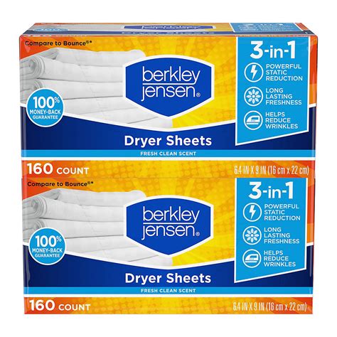Berkley Jensen Soft and Fresh Dryer Sheets, 320 ct. - candyheavenshop.com