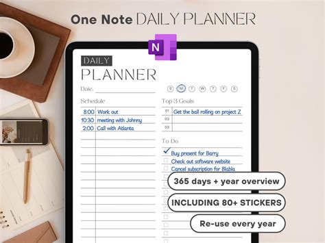 OneNote Daily Planner Template 的图像结果