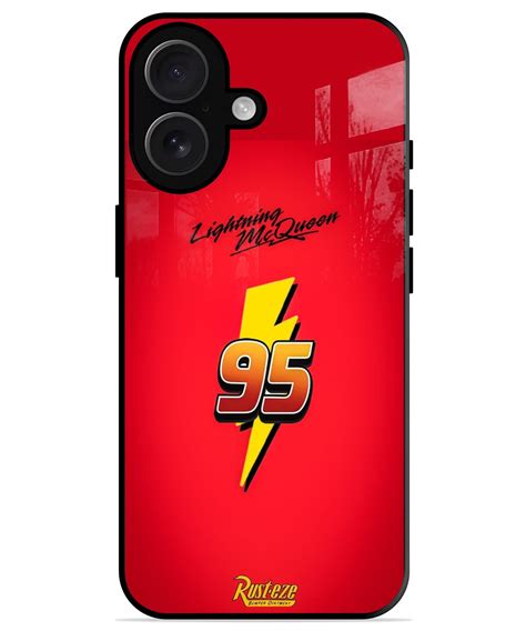 Lightning Bolt 95 Racer iphone 16 plus back cover