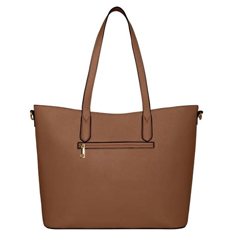 Buy Faux Leather Tan Daffodil Tote Bag Online - Accessorize India