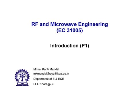 Microwave Theory P1 2019 - Warning: TT: undefined function: 32 RF and ...