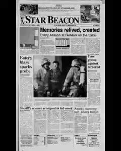 Ashtabula Star Beacon Archives, Oct 3, 2001, p. 1