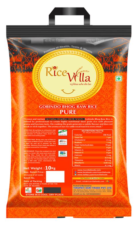 Rice Villa Pure Gobindobhog Rice 10 KG