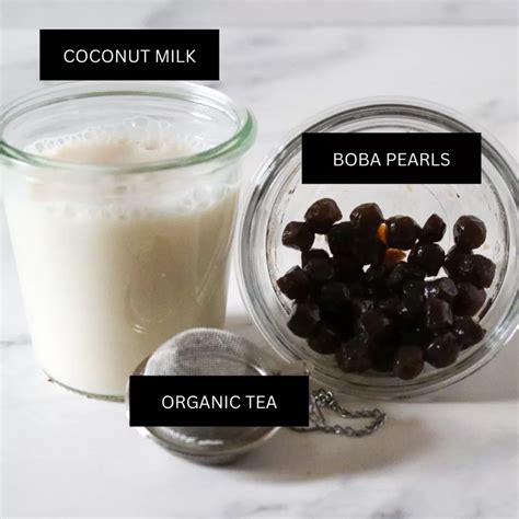 Coconut Milk Tea with Boba - The Coconut Mama