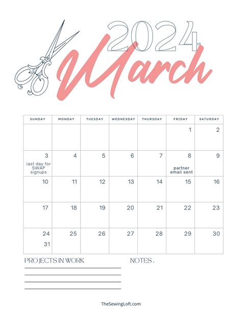 Printable March Calendars