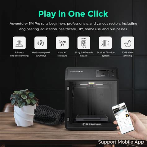FLASHFORGE Adventurer 5M Pro 3D Printer with 1 Click India | Ubuy