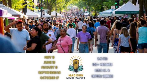 Madison Night Market - August, Downtown Madison, 8 August 2024 ...