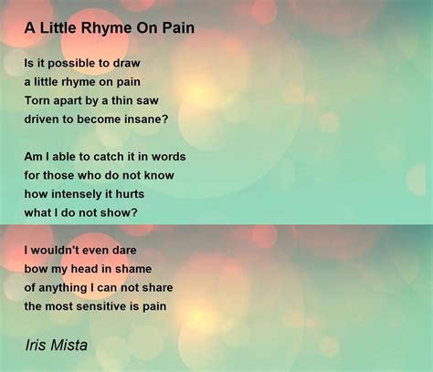 Poems About Love And Pain That Rhyme